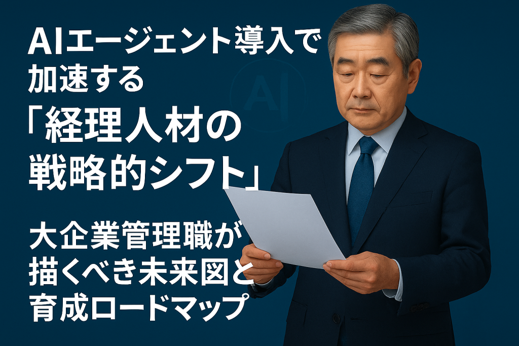 AIエージェント導入で加速する「経理人材の戦略的シフト」：大企業管理職が描くべき未来図と育成ロードマップのサムネイル